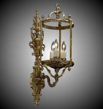 American Brass & Crystal WS2184-01G-PI - Three Light Wall Sconce